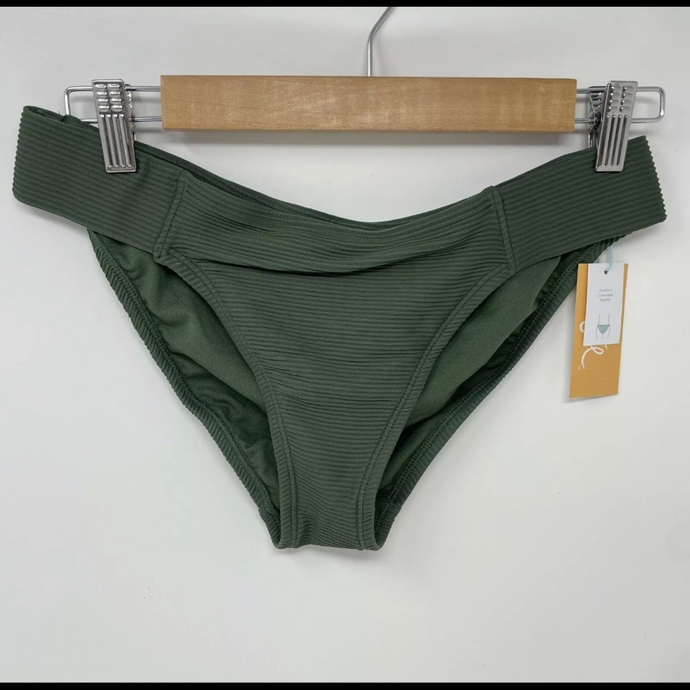 Target Ribbed bikini bottoms olive green - Picture 2 of 4